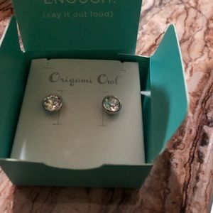 Origami owl earrings